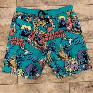 Neff x Marvel Black Panther Drawstring Swim Trunks